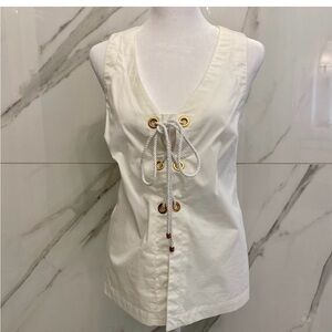 Trina Turk Nautical Sleeveless Top, EUC.